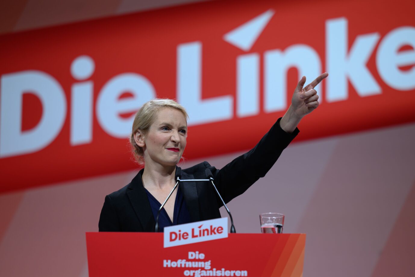 Linken-Chefin Ines Schwerdtner