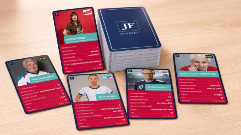 Ein kleiner Spaß. Das JF-Politiker-Quartett zur Fußball-Weltmeisterschaft.