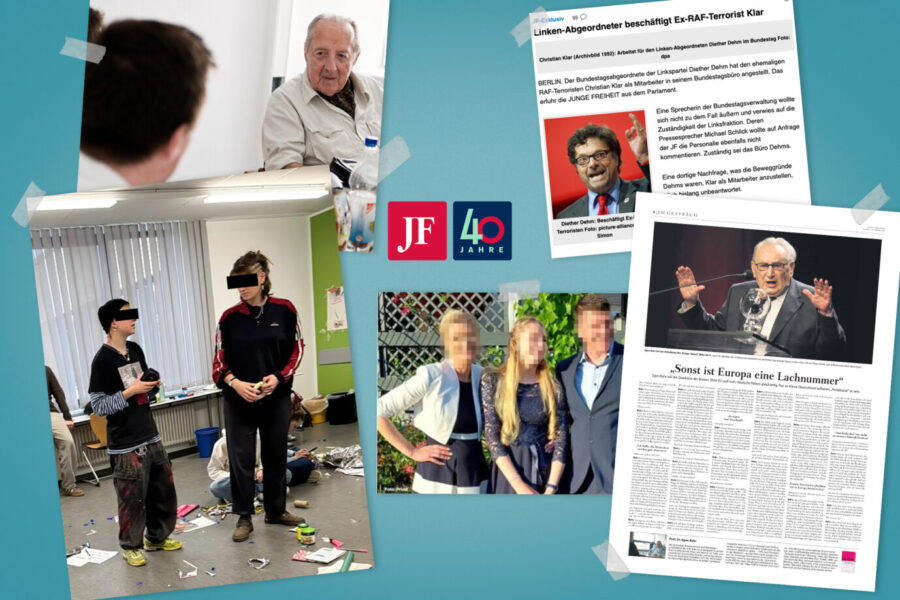 Geschichten, Interviews, Prominente: Seit 40 Jahren setzt die JUNGE FREIHEIT Themen gegen alle Widerstände. (Themenbild/Collage)
