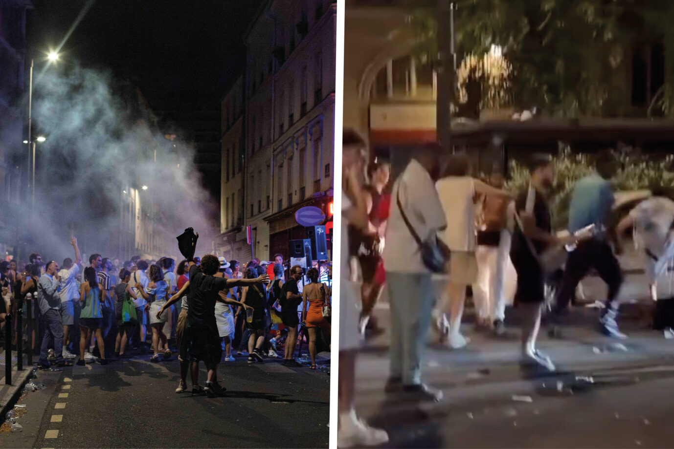 Bilder der „Fête de la Musique“ in Paris: Zwei drittel der bisherigen festnahmen entfallen allein auf die Hauptstadt Frankreichs. Fotos: picture alliance / Hans Lucas | Manon Levet /// Screenshot X