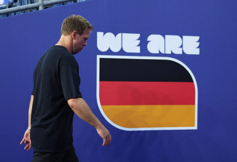 Hängt das amt des Bundestrainers an den Nagel. Julian Nagelsmann. Foto: picture alliance / IMAGN IMAGES via Reuters | Amanda Perobelli