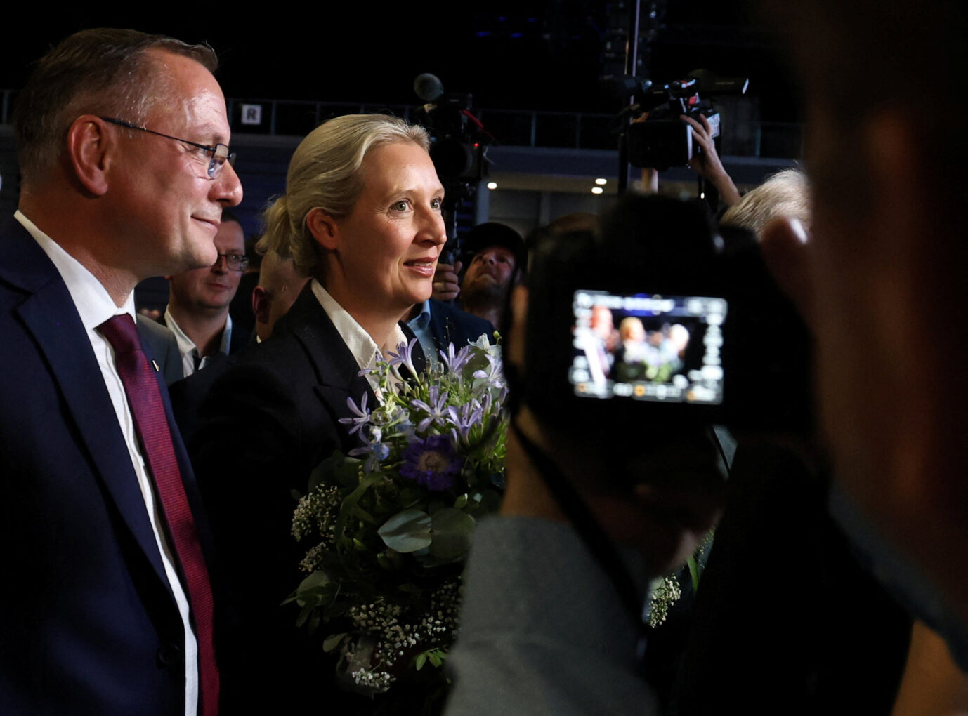 Tino Chrupalla und Alice Weidel: Die Machtverhältnisse sind geklärt. Foto: picture alliance / REUTERS | Karina Hessland. AfD.