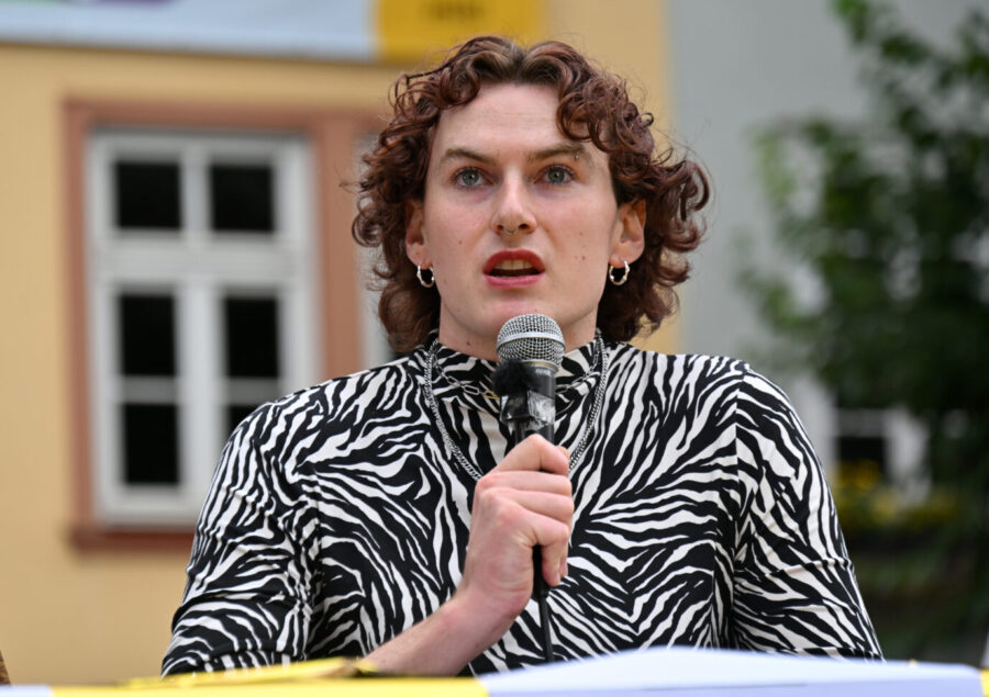 „Widersetzen“-Sprecher Noa Sander: mag in Erfurt keine rechten Journalisten.