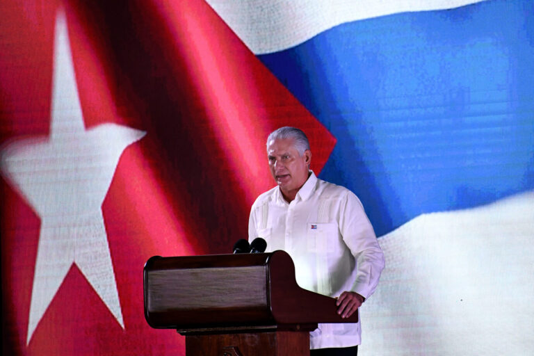 Kubas Präsident Miguel Díaz-Canel schwört sein Land weiter auf den Kommunismus ein.