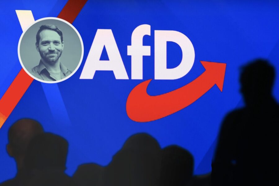 AfD-Versammlung (Symbolbild): Öffentliche Selbstdemontage. Foto: picture alliance / CHROMORANGE | MICHAEL BIHLMAYER Erwachsen ist anders.