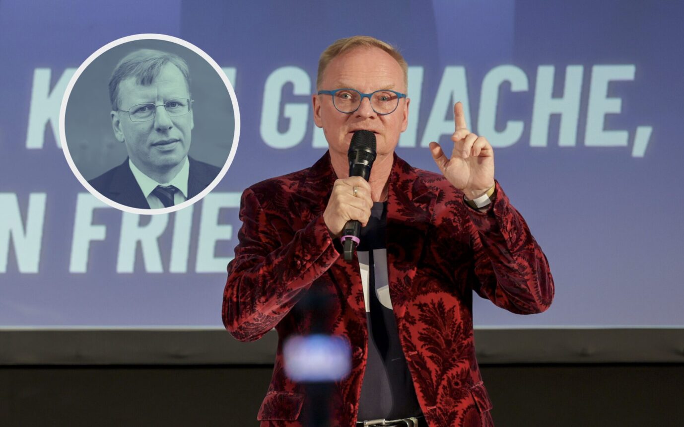 Uwe Steimle: Sein Anstimmen der DDR-Hymne sorgte für breite Empörung. Foto: picture alliance/dpa | Jan Woitas. Im Osten nicht so sehr.
