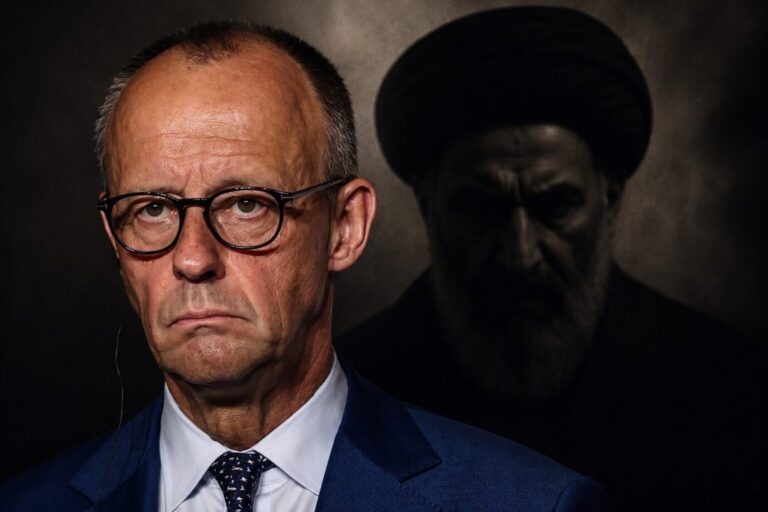 Sicherheitsexperten nehmen dir Drohungen gegen aus Teheran gegen Kanzler Merz ernst. Foto: picture alliance / Teresa Suarez/POOL EPA via AP | Teresa Suarez / JF