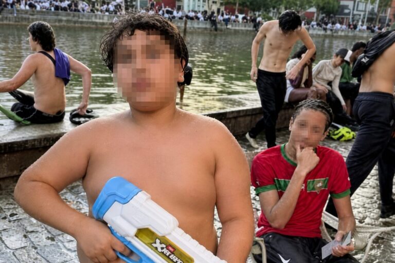 Wenn Hamza mit seiner Spritzpistole auftaucht, hält Paris den Atem an. Foto: tiktok/hamzaladouane