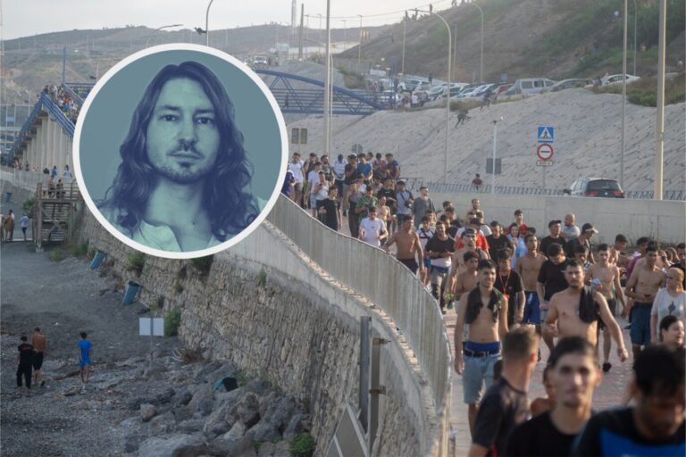 Tausende Migranten marschieren durch die spanische Exklave Ceuta: Gehindert wurden sie kaum. Foto: picture alliance / abaca | Europa Press/ABACA