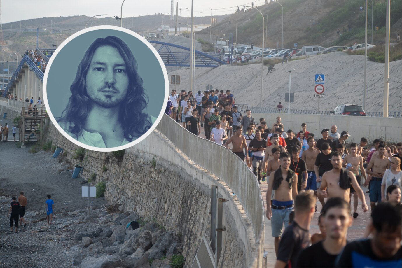 Tausende Migranten marschieren durch die spanische Exklave Ceuta: Gehindert wurden sie kaum. Foto: picture alliance / abaca | Europa Press/ABACA