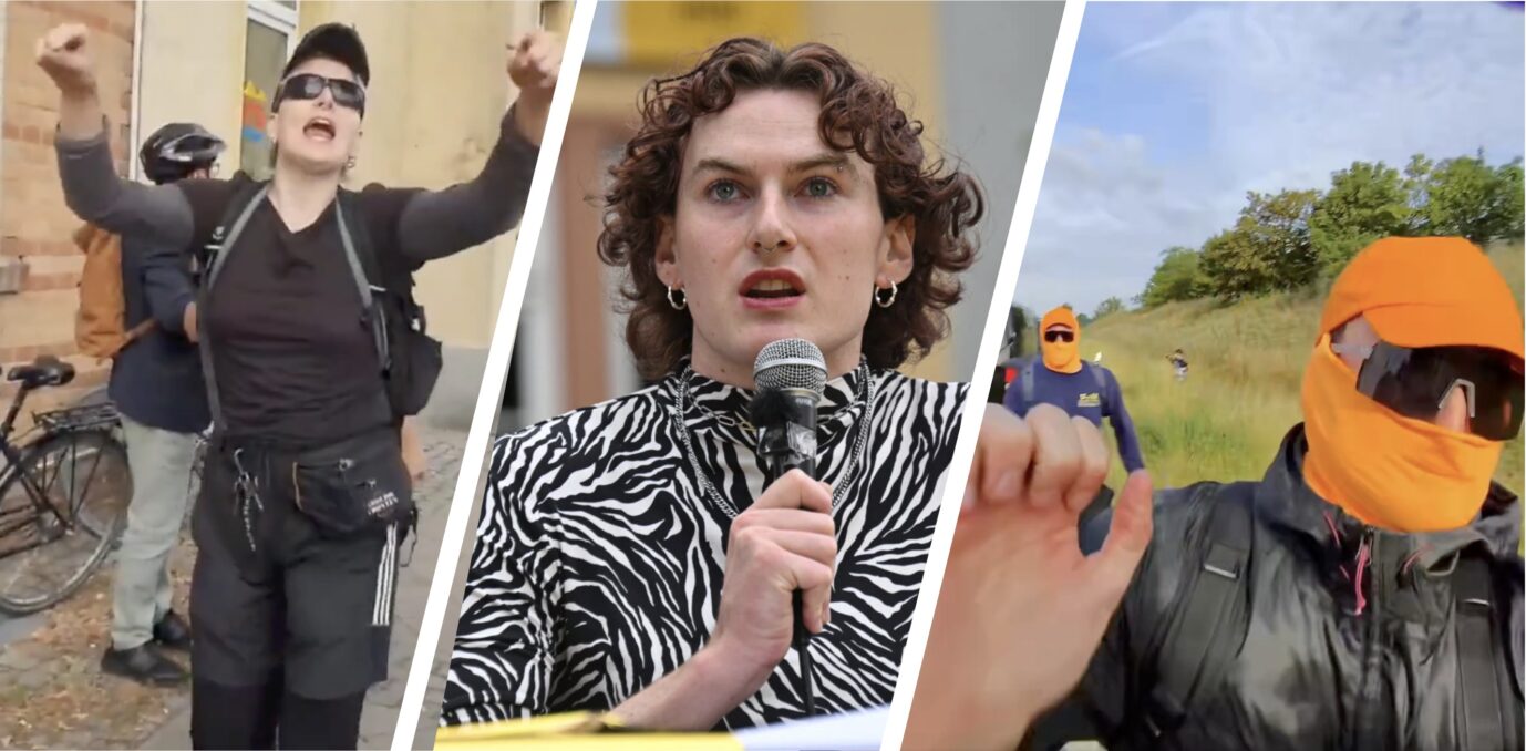 „Widersetzen“-Sprecher Noa Sander in Erfurt am 5. Juli 2026