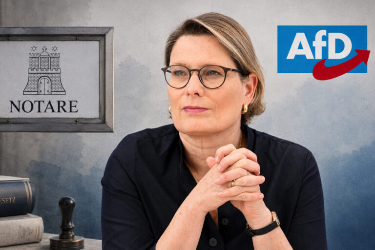 Bundesjustizministerin Stefanie Hubig (SPD): Will Notare wie Beamte und Richter unter die Lupe nehmen. (Themenbild/Collage)