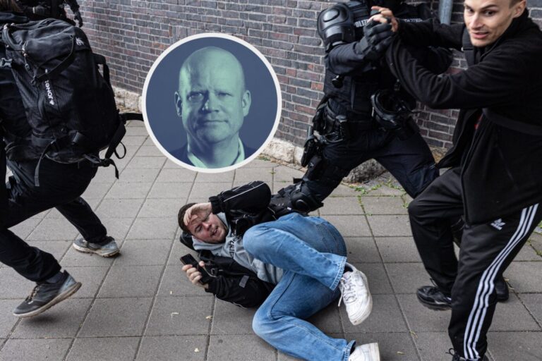 Angriff auf einen Journalisten von „Apollo News“ in Erfurt: Der für die Proteste verantwortliche Verein VVN-BdA könnte die Gemeinnützigkeit verlieren. (Themenbild/Collage)