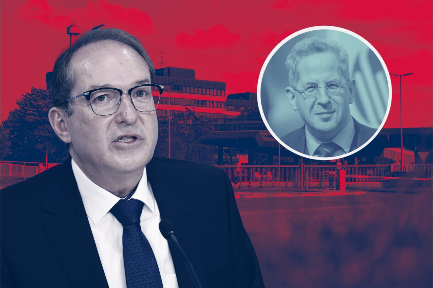 Bundesinnenminister Alexander Dobrindt (CSU): Will dem politisch weisungsgebundenen Bundesamt für Verfassungsschutz (im Hintergrund) polizeiliche Befugnisse geben. (Themenbild/collage)