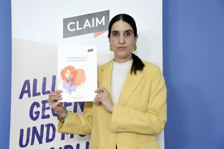 CLAIM-Chefin Rima Hanano: Auf Nachfrage musste die „Allianz gegen Islamfeindlichkeit“ ihre Statistik korrigieren. Foto: picture alliance / Geisler-Fotopress | Frederic Kern/Geisler-Fotopress