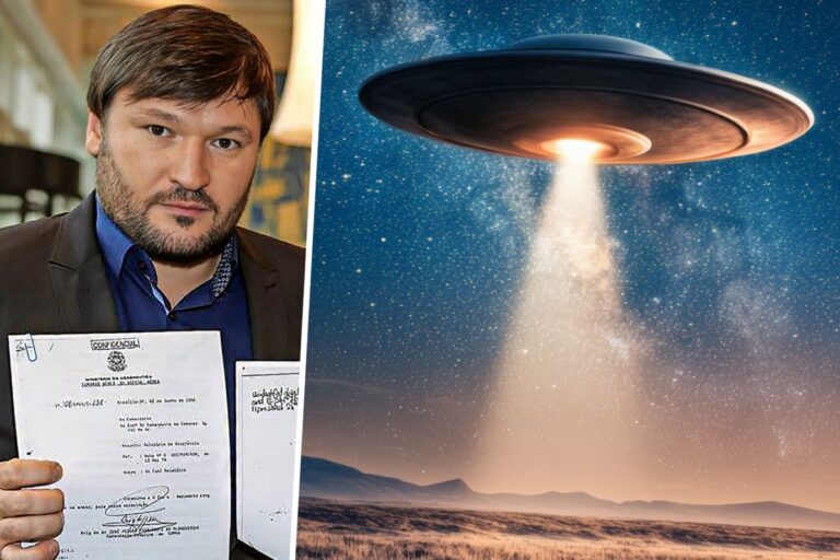 Ufo (Symbolbild), Autor und Journalist Robert Fleischer