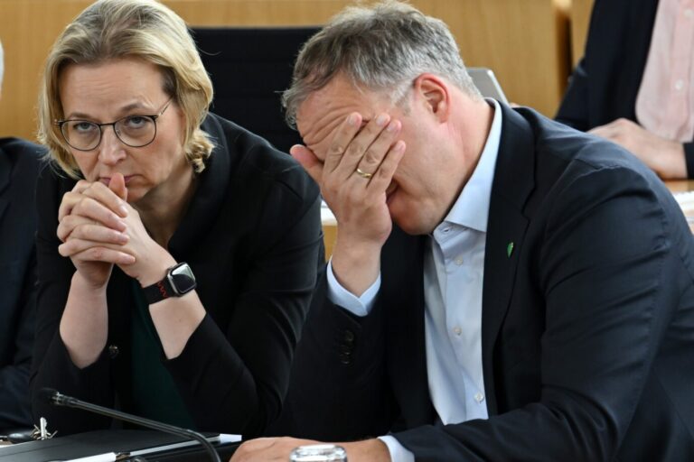 Kippt ein Sonderparteitag die Allianz? Vize-Ministerpräsidentin Katja Wolf (BSW) hält bedingungslos zu CDU-Regierungschef Mario Voigt.