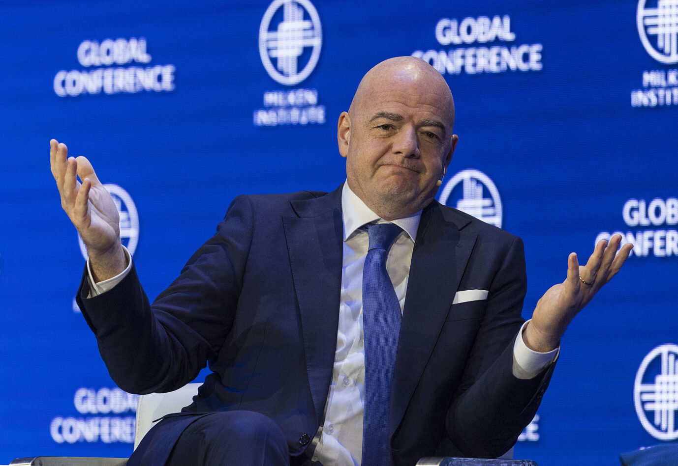 August 5, 2026, Beverly Hills, California, USA: Gianni Infantino continues his tenure as FIFA president following an executive meeting. FILE: Gianni Infantino President, FÃÂ©dÃÂ©ration Internationale de Football Association (FIFA) during 2022 Milken Institute Global Conference on Monday May 2, 2022 held at the Beverly Hilton in Beverly Hills, California. YOLANDA RUIZ/PI (Credit Image: Â© PI via ZUMA Press Wire. Fifa-Chef Gianni Infantino: Bei dem Turnier in Amerika brachten die TV-Gelder 4,3 Milliarden Dollar ein. Foto: picture alliance / ZUMAPRESS.com | Yolanda Ruiz