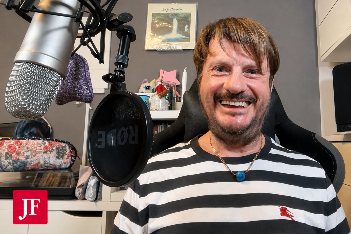 Hält gar nichts von beschnittener Meinungsfreiheit und umso mehr von Dieter Hallervorden: Kabarettist Kay Ray im spannenden JF-Interview. Screenshot: JF