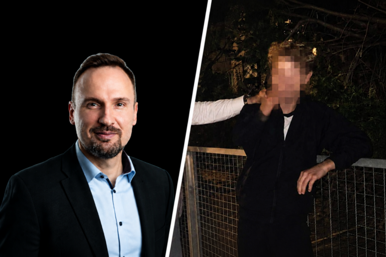 Hielt Nachtwache und erwischte Plakatzerstörer auf frischer Tat: Arno Busemer (AfD, l.). Fotos (2): zVg