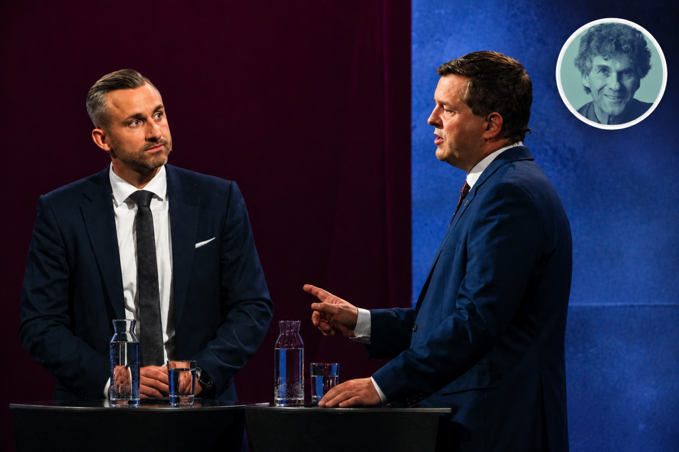 Flachzange. Ulrich Siegmund (l), Spitzenkandidat der AfD, und Sven Schulze, Ministerpräsident von Sachsen-Anhalt und Spitzenkandidat der CDU, diskutieren in der MDR-Wahlarena Foto: picture alliance/dpa | Klaus-Dietmar Gabbert