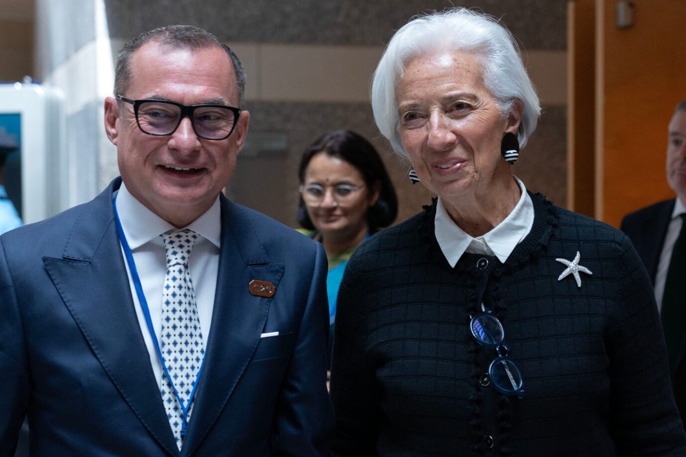 Bundesbankpräsident Joachim Nagel (SPD) mit EZB-Chefin Christine Lagarde: zwei deutsche Top-Posten in der EU sind unwahrscheinlich. Foto: picture alliance / ASSOCIATED PRESS | Jose Luis Magana