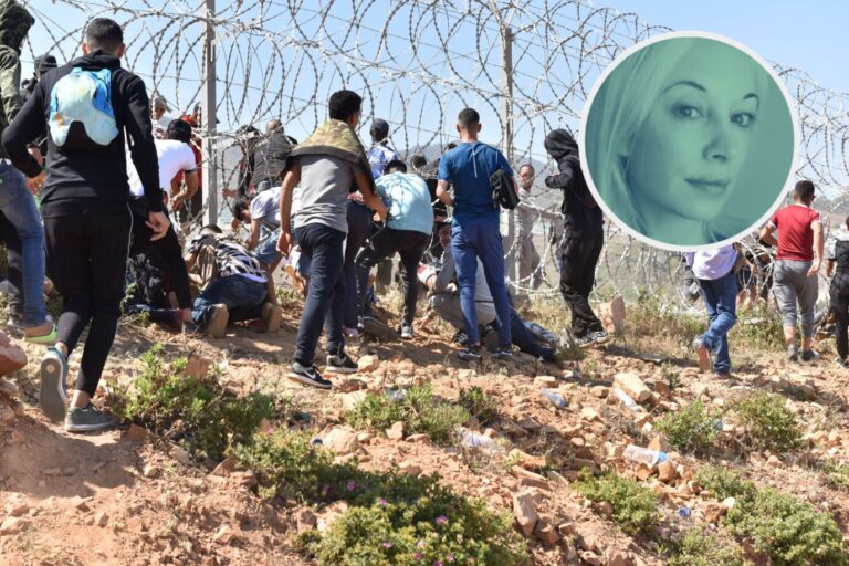 Das Bild zeigt Migranten auf Ceuta. Das Phänomen Haraga wird online massiv beworben.
