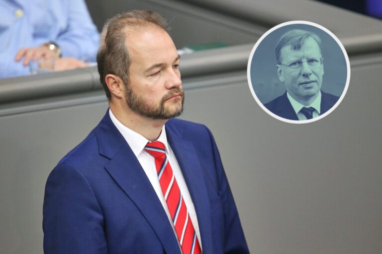 Berlin, Deutschland: Deutscher Bundestag: 81. Bundestagssitzung: Martin Sichert, AfD. Er wurde im Namen der Demokratie von einer Wahl ausgeschlossen.