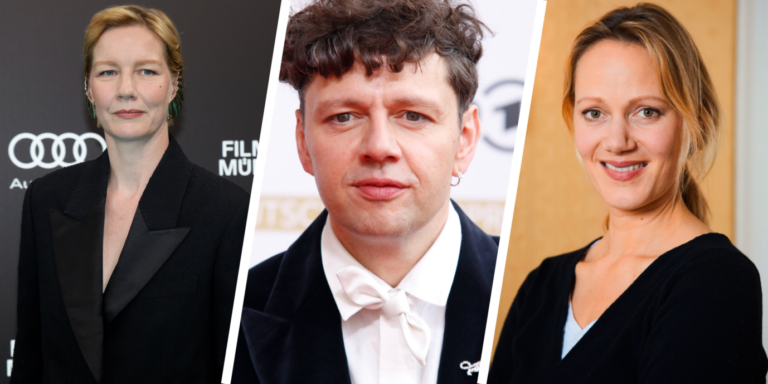 Alle gegen die AfD: Die Schauspieler Sandra Hüller, Christian Friedel, Anna Schudt.