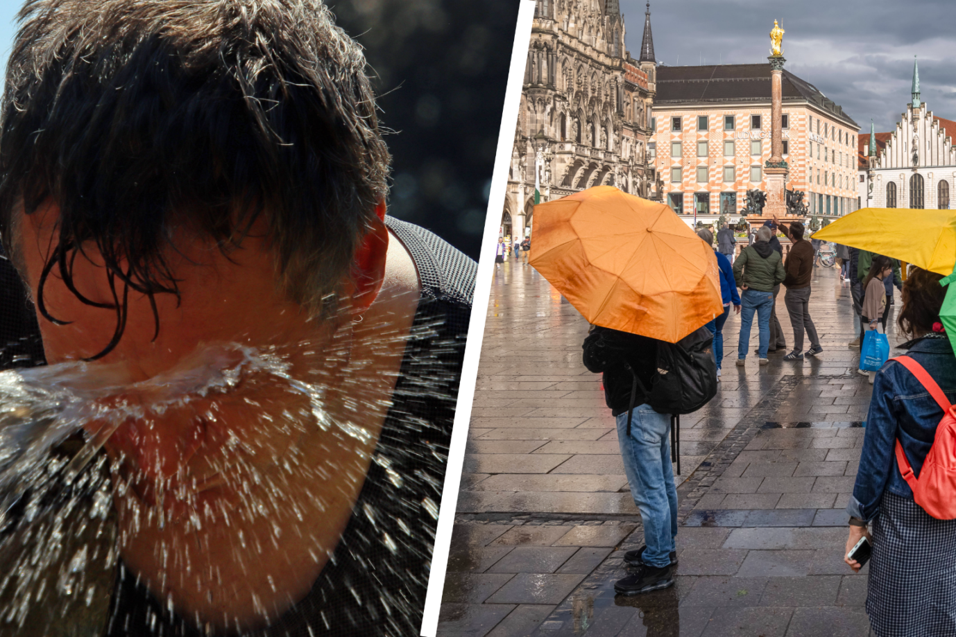 Die Hitze ist vorbei - jetzt kommen niergiere Temperaturen. Doch auch das sorgt in Medien für Sorge. Fotos Imago (2) / IMAGO / Wolfgang Maria Weber / Markus Tischler