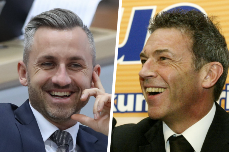 Mit einem sympathischen Lächeln kann Ulrich Siegmund (l.) schaffen, was Jörg Haider in Österreich gelang. Foto: IMAGO / Jan Huebner I picture alliance / AP Photo | RONALD ZAK
