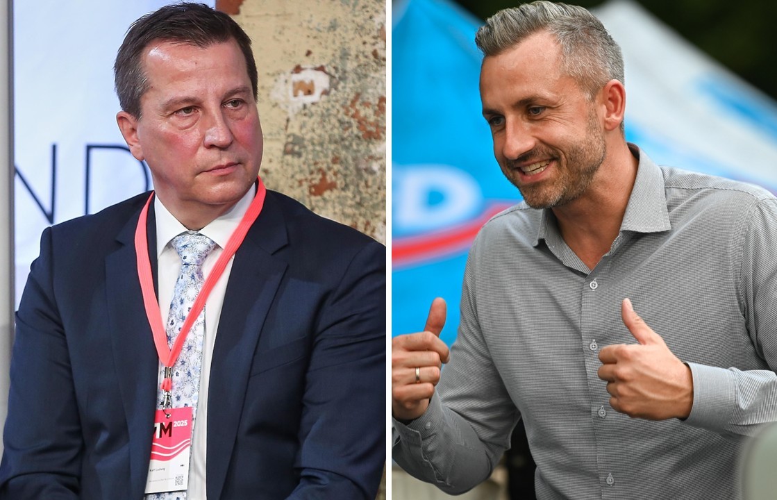 MDR-Intendant Ralf Ludwig (links): Mit Sendepausen gegen die Pläne von AfD-Spitzenkandidat Ulrich Siegmund. Fotos: picture alliance / dts-Agentur & dpa