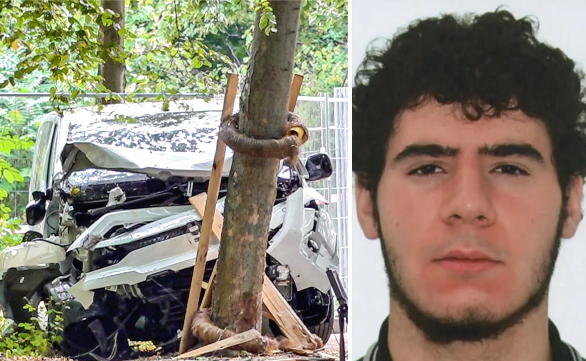 Wer half dem CSD-Terroristen? Die Todesfahrt von Abdul Ballout (rechts) endete an einem Baum im Tiergarten.