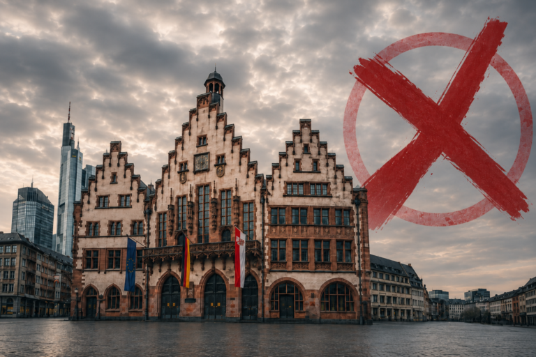 Der Frankfurter „Römer“, Zentrum der Stadtpolitik: War die Briefwahl in Ordnung?