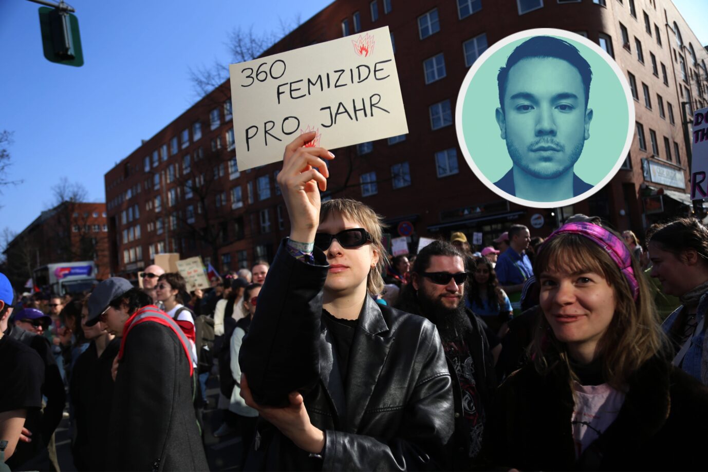 Ein feministischer Protest in Berlin: Frauen rücken immer stärker nach links. Foto: IMAGO / ZUMA Press Wire