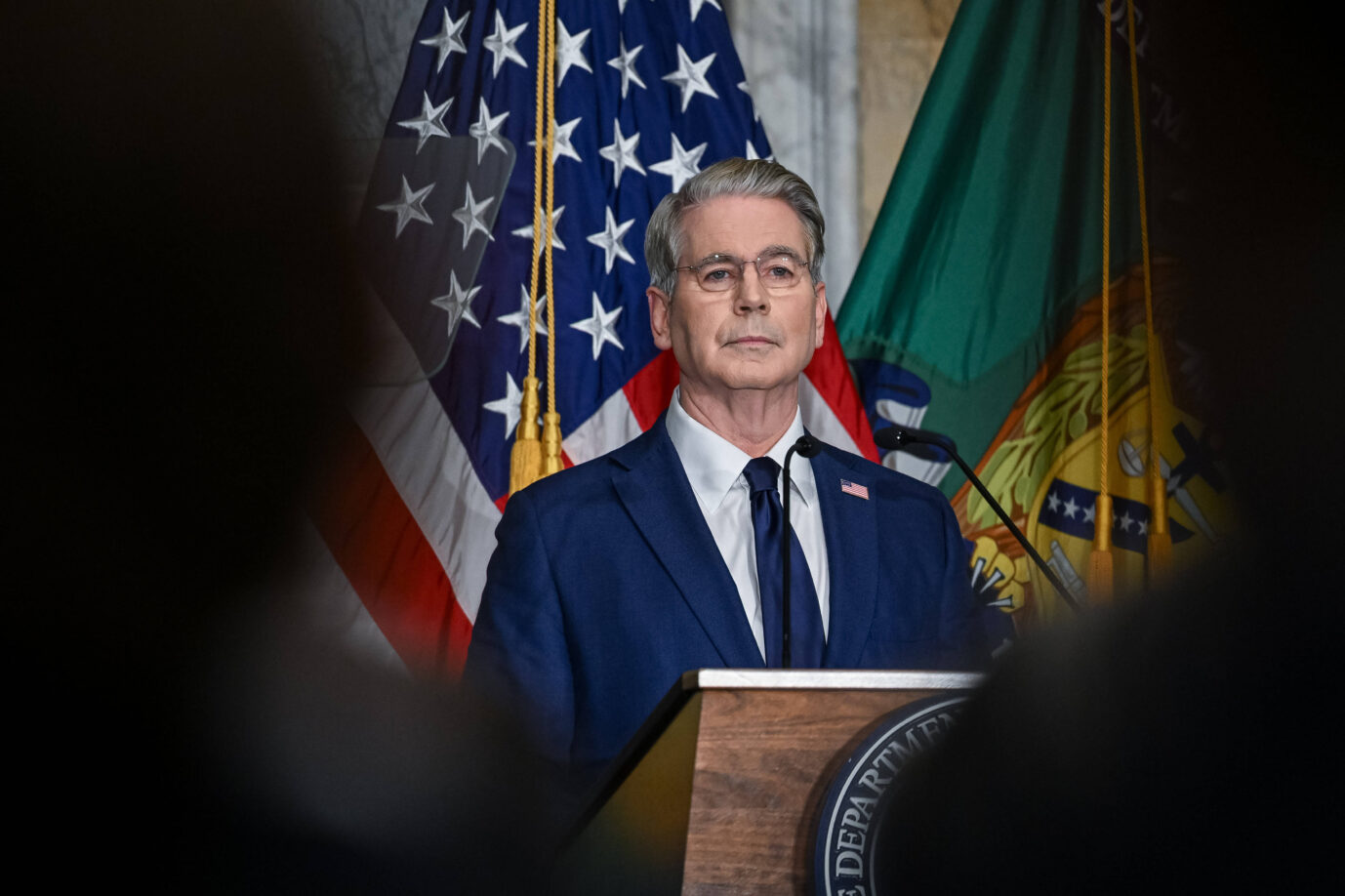 US-Finanzminister Scott Bessent: Verpufft sein Anleihe-Rückkauf, um die Zinskurve zu drücken? Foto: IMAGO / Anadolu Agency