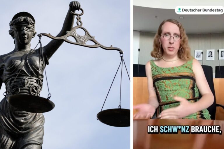 Nach mehreren obszönen Videos wurde ein Ordnungswidrigkeitsverfahren gegen Trans-Influencerin Avelo eröffnet. Fotos: picture alliance / fototronik.de | David Ebener /// Screenshot JF